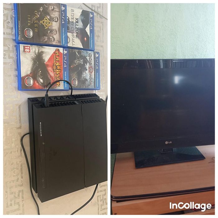 Игровая приставка PS-4 + ТВ Soni