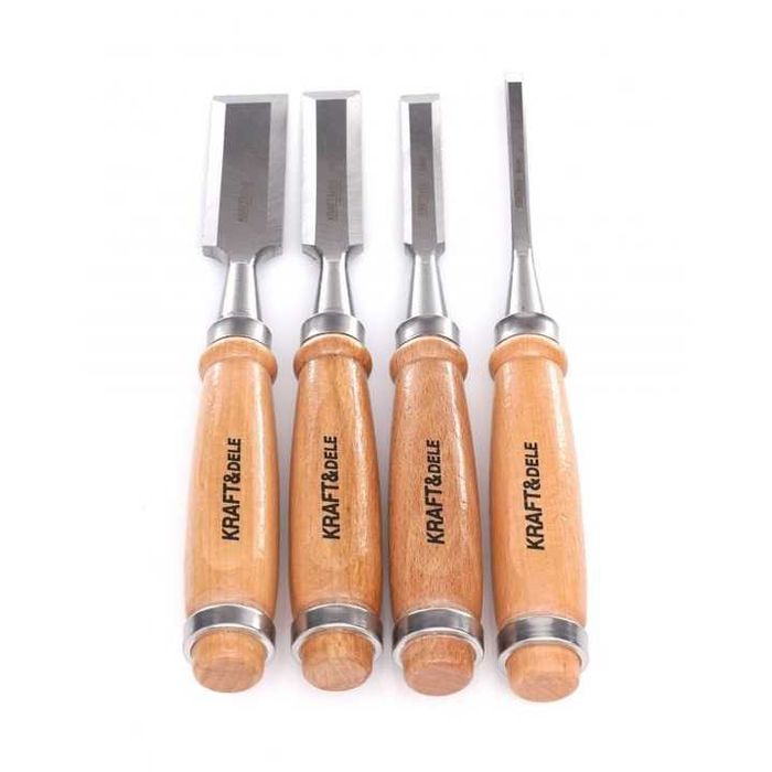 Set 4 dalti 230mm 6-24mm cu maner lemn (KD11770)