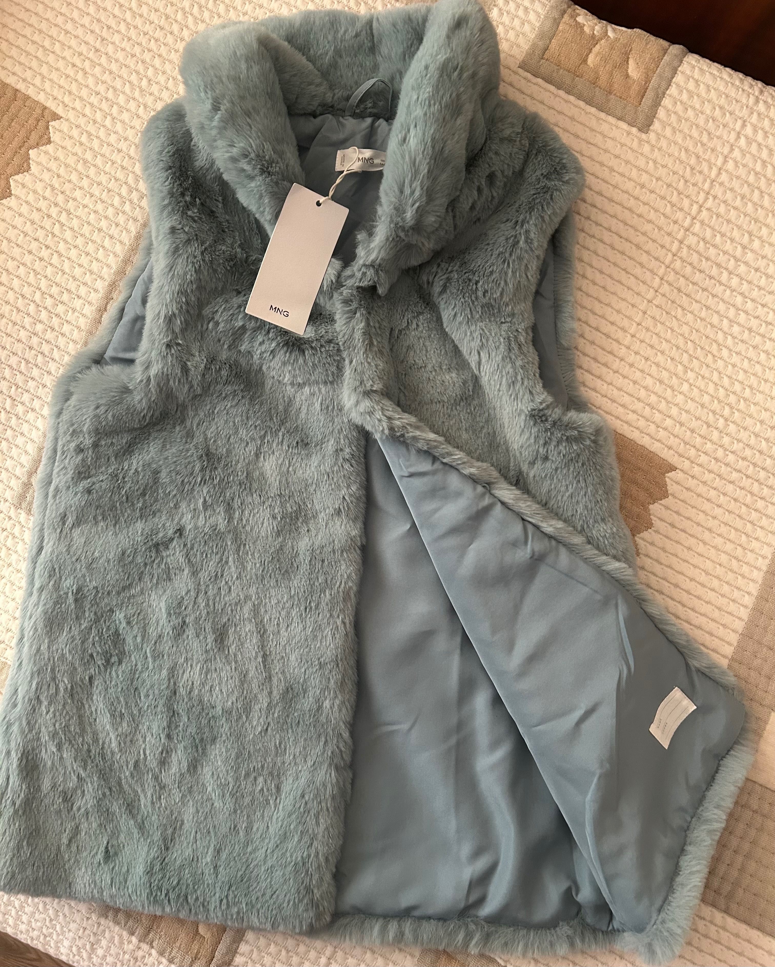 Нови яке Zara и пухкав елек Mango 164 см.