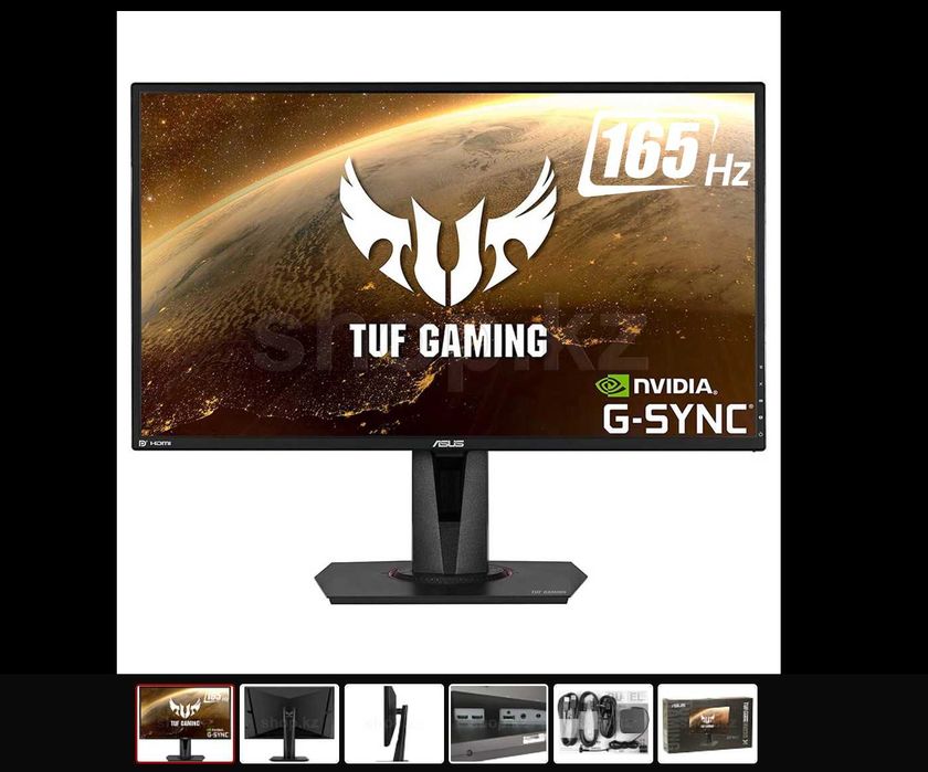 Монитор игровой Asus vg27aq в прекрасном состоянии!