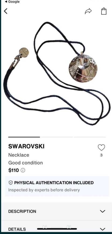 Colier pandantiv cu cristale Swarovski original,suport machiaj arginti