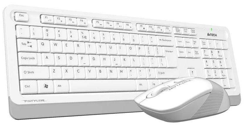 Беспроводной набор (клавиатура + мышь) A4Tech FG1010 (White, Black)