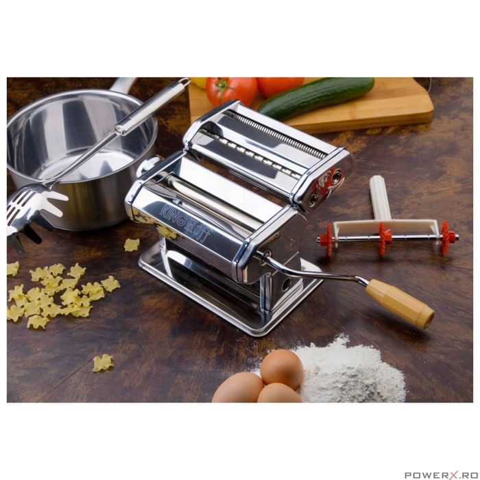 Masina de facut paste si taietei de casa, manuala, 2 / 6 mm, KingHoff
