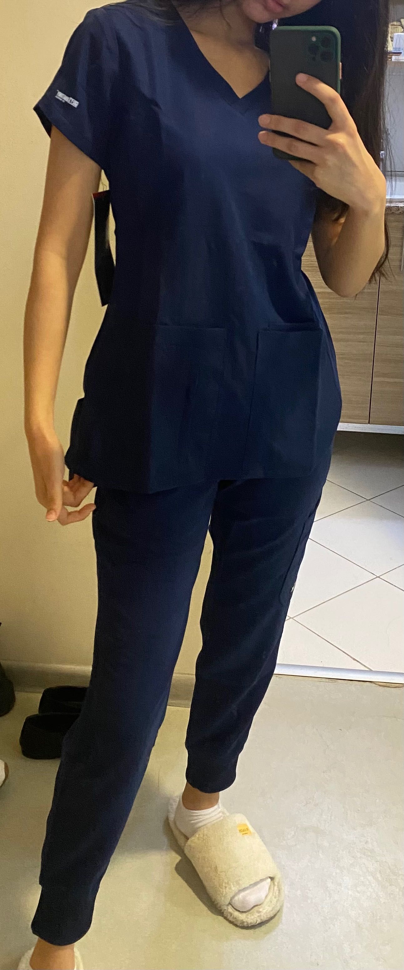 Хир костюм Greys anatomy, xs-s, темно-синий, медицинская одежда