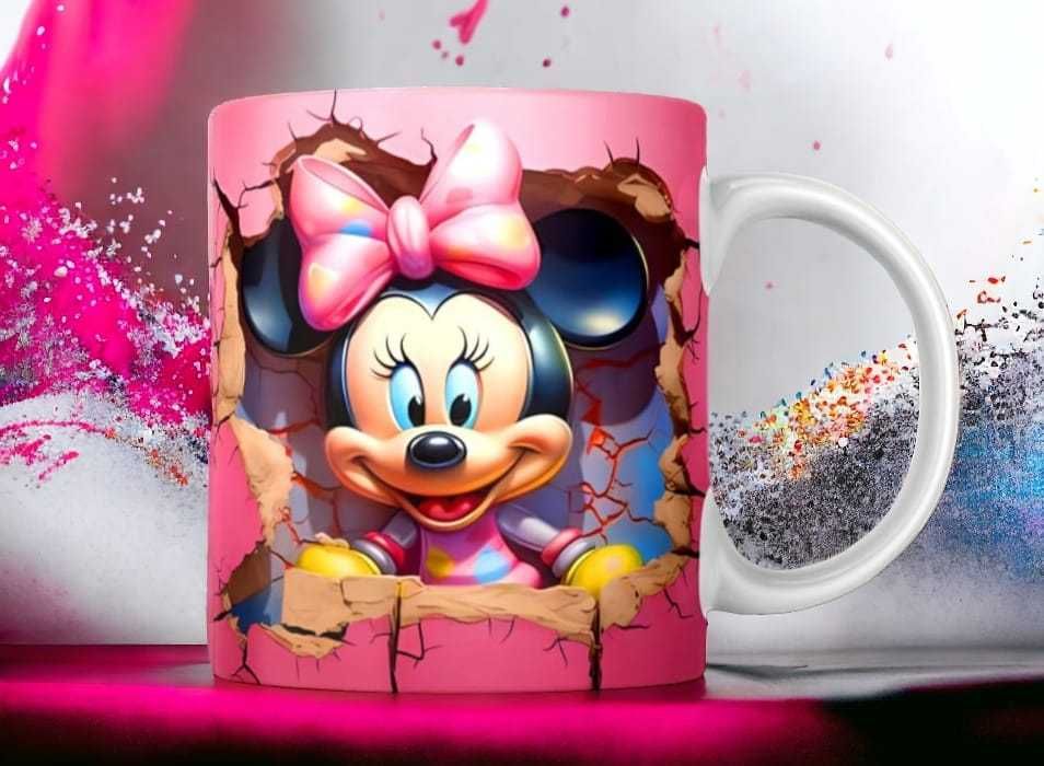 Cana personalizata, Minnie Mouse, ceramica, 350 ml