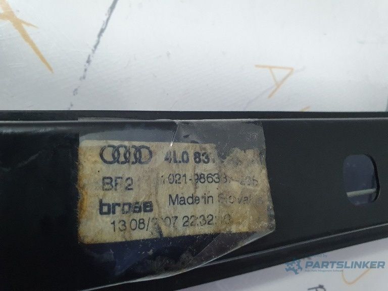 Macara geam dreapta fata  AUDI Q7 (4LB) [ 2006 - 2016 ] OEM 4L0837462 ; 4L0 837 462