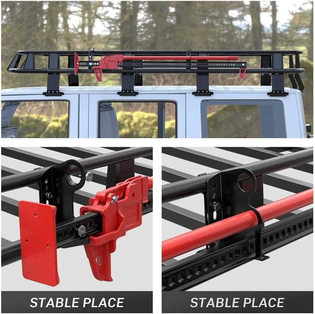 Suport prindere lateral cric off-road Hi-Lift Roof Rack pe portbagaj