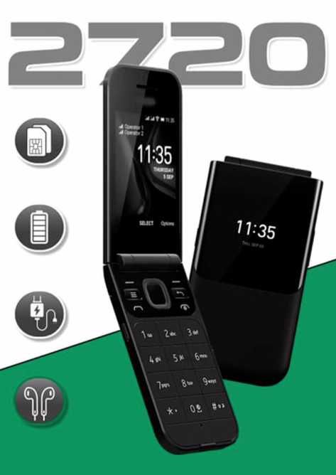 Tugamali telefon, Nokia 2720 Flip Dual Sim