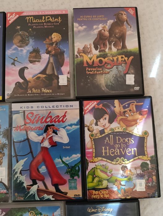 Dvd-uri desene animate Barbie si Printesa lebada si altele