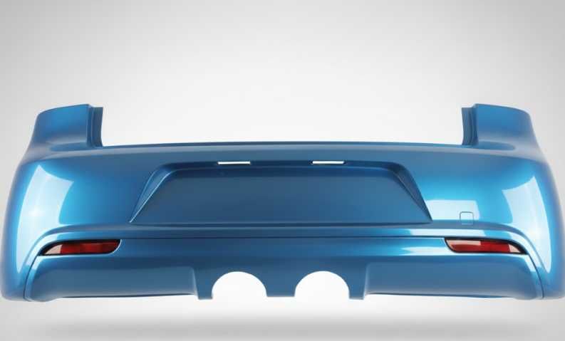 Bara Spate VW Golf 6 VI 2008-2013 R20 Look (LA5Q (Albastru))