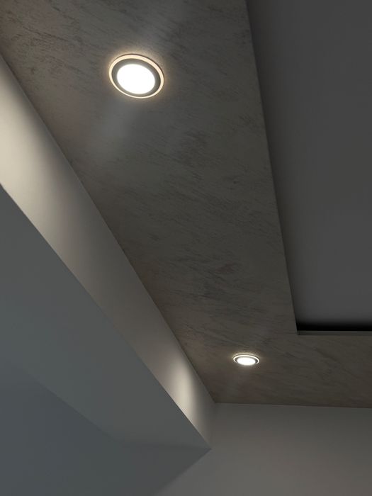 LED вграден плафон Inspire Ufo – бяло, 4000K, 8.2 см