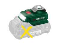 adaptor lanterna cu incarcare x20v  PARKSIDE 20V PAA 20-Li B3, 2 p
