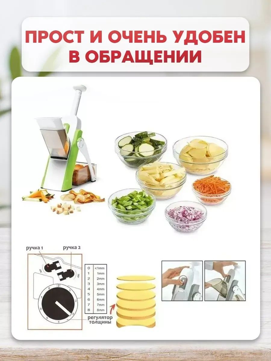 Овощерезка ручная мультислайсер 24 в 1