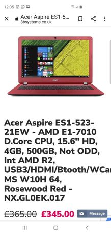 Vand laptop Acer