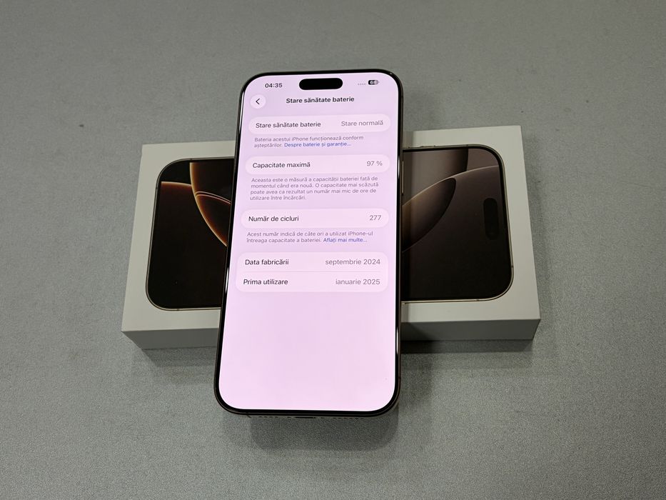 Iphone 16 Pro Max, 256 gb, Desert Titanium, la cutie