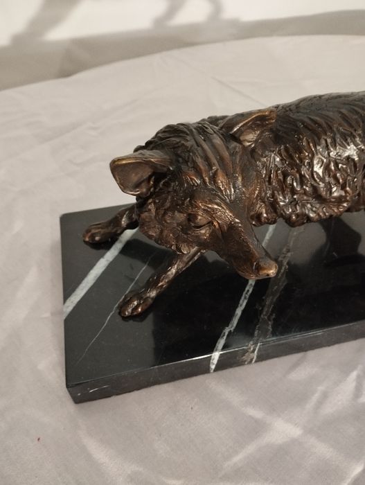 Statueta***vulpe***bronz