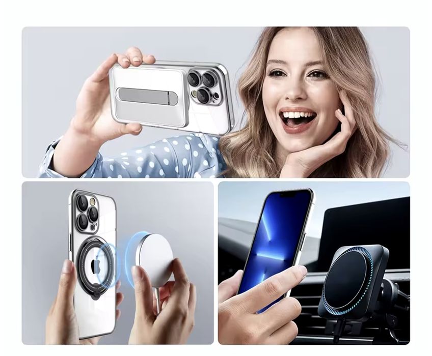 Husa iPhone 16 Pro Max + folie sticla intimitate