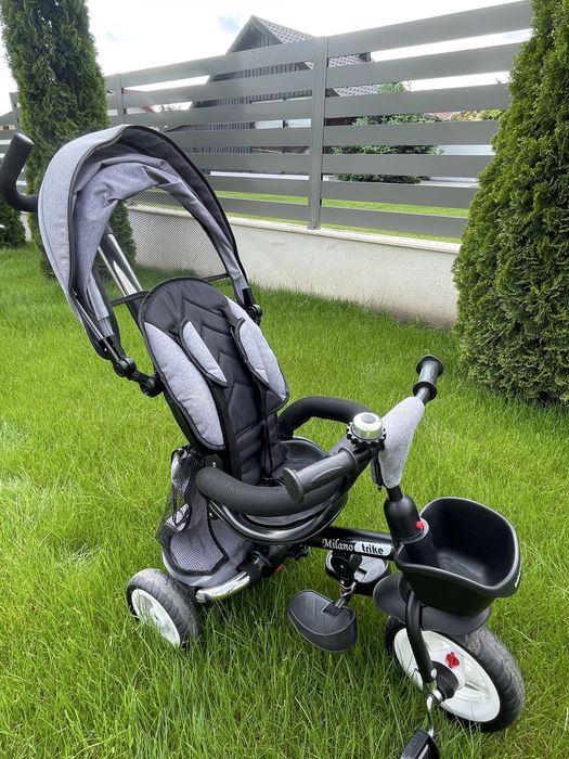 Tricicleta cu sezut reversibil Bebe Royal Milano Gri