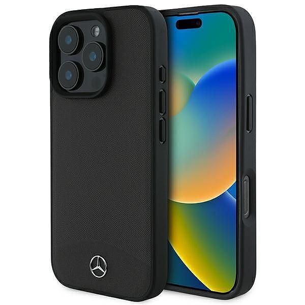 Mercedes hardcase textured and plain leather magsafe – iphone 16 pro (