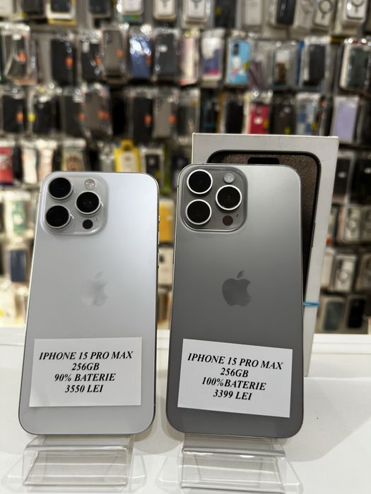 iSellStore Vâlcea: iPhone 15 Pro Max White Titanium - 256GB -