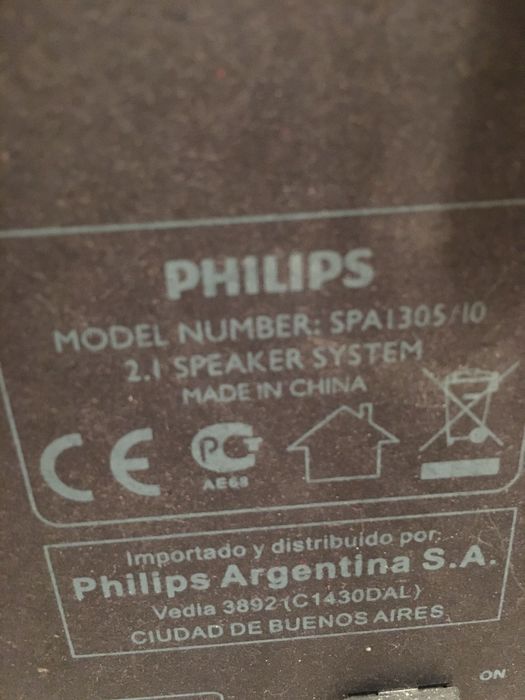 Boxe Philips cu subwoofer model 2.1