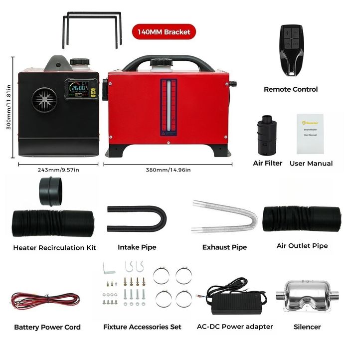 Webasto - Sirocou portabil 8KW 12v-24v-220v Bluetooth  Incalzitor auto