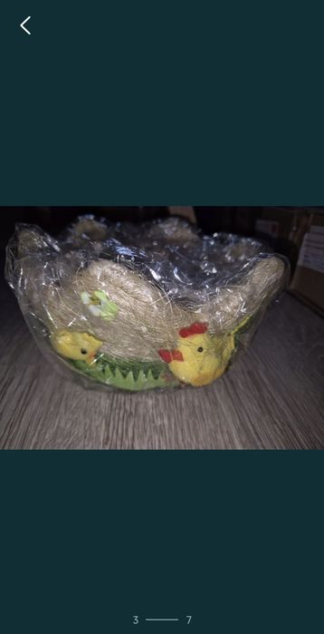 Cosulet decorativ de bucatarie cu pasari