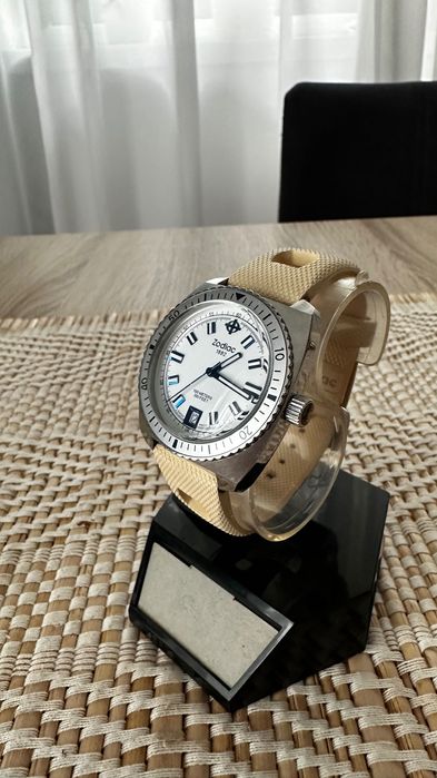 Zodiac Sea Dragon Blue zo2244 38mm foarte rar ceas de mana elvetian