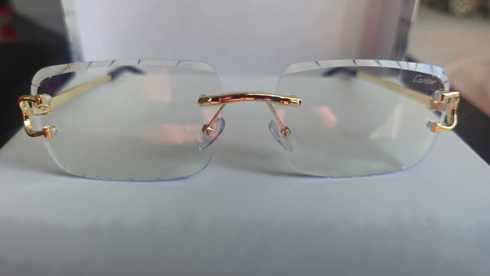 Ochelari de soare CARTIER Diamond Cut Lenses Transparent