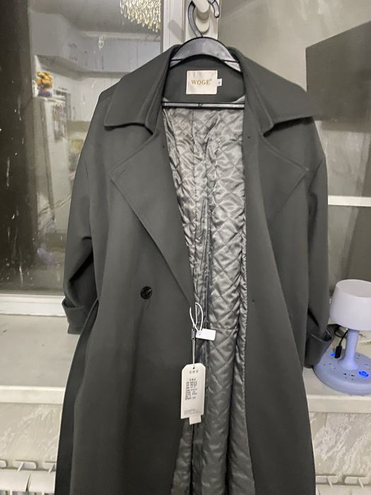Пальто темно серый демосезон