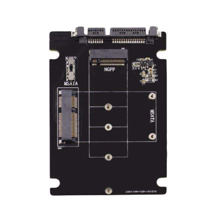 2in1 adaptor convertor mSATA + M.2 NGFF la SATA 3 2.5 inch pt SSD