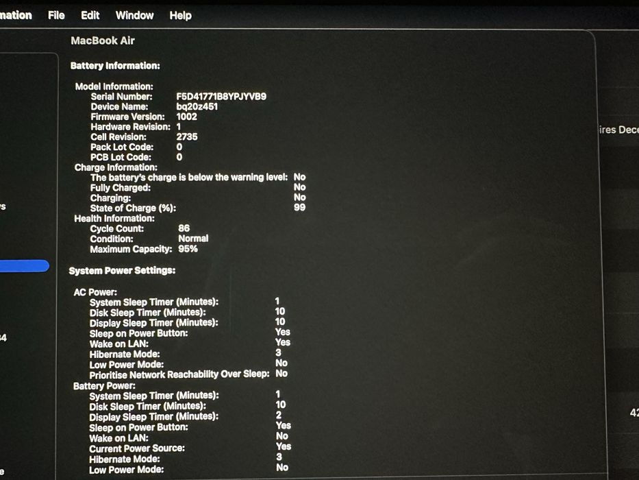 Macbook Air M1 8 256