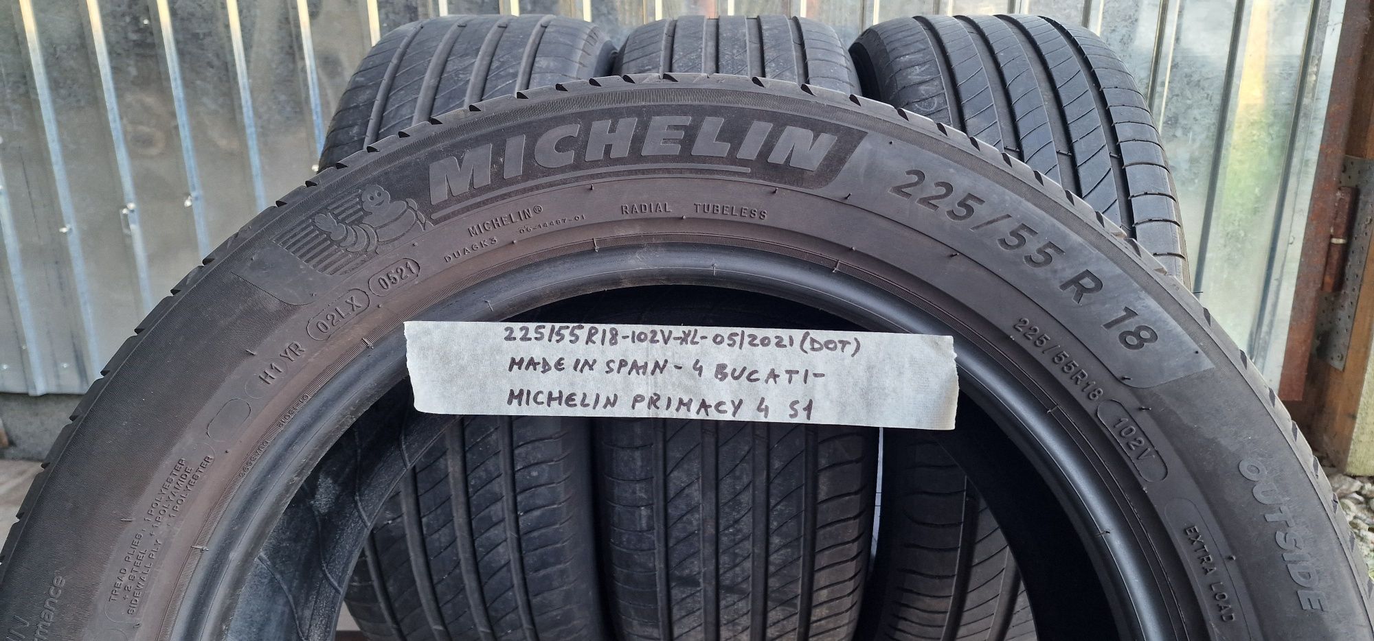 225/55 R18 - 4 anvelope - Michelin - de vara - DOT: 2021 !