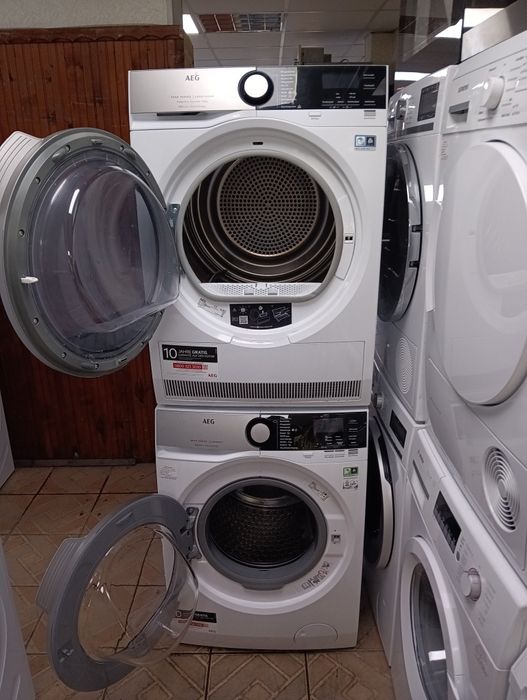 Комплект пералня и сушилня Aeg 9000 series 9кг A+++ 24 месеца гаранция