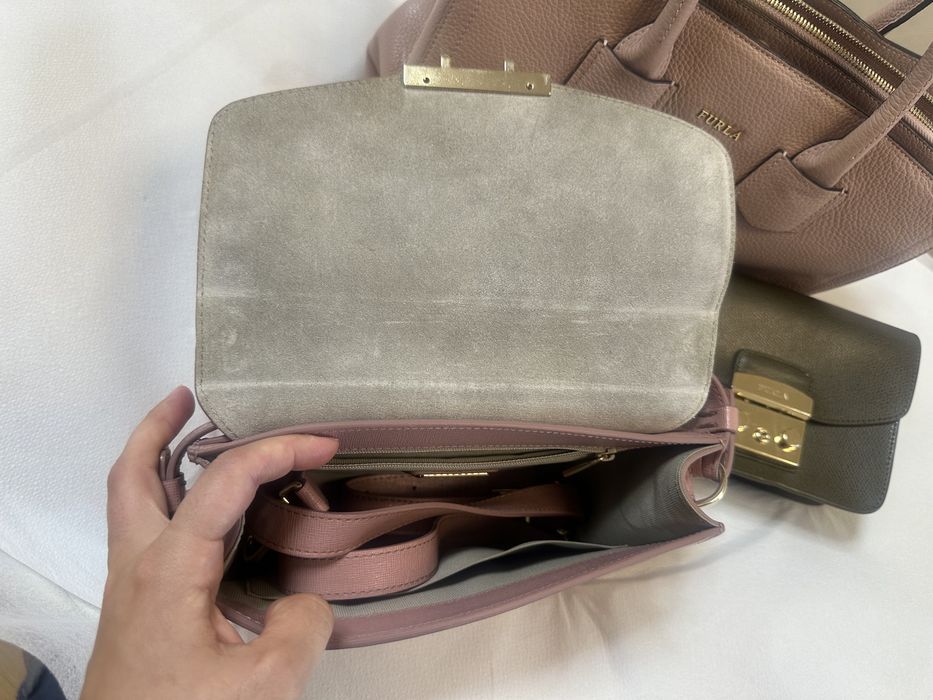 Чанти Фурла Furla Като Нови 100% Италианска Естествена Кожа