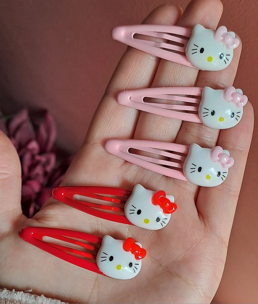 Set agrafe Hello kitty agrafe de păr clamite pt fete
