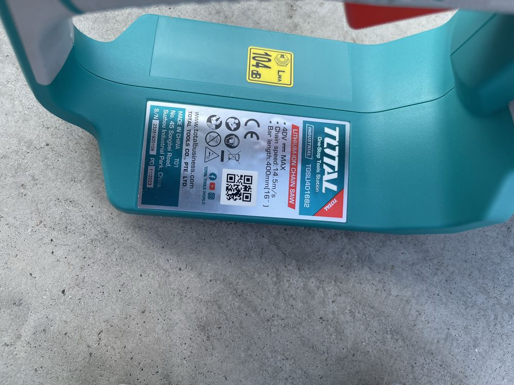 Total industrial- drujba pe acumulator 40 volti Brushless