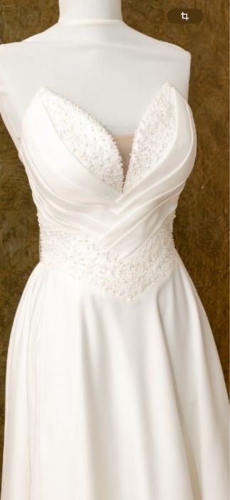 Rochie de mireasa cu corset reglabil XS-M