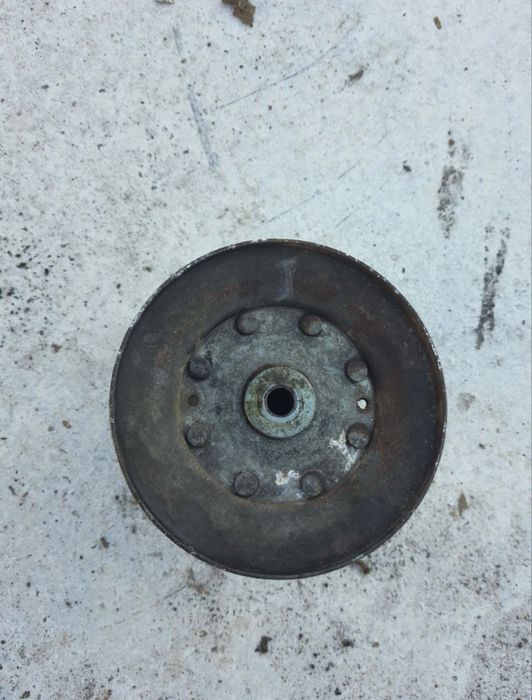 Fulie dubla pentru tractoraș gazon