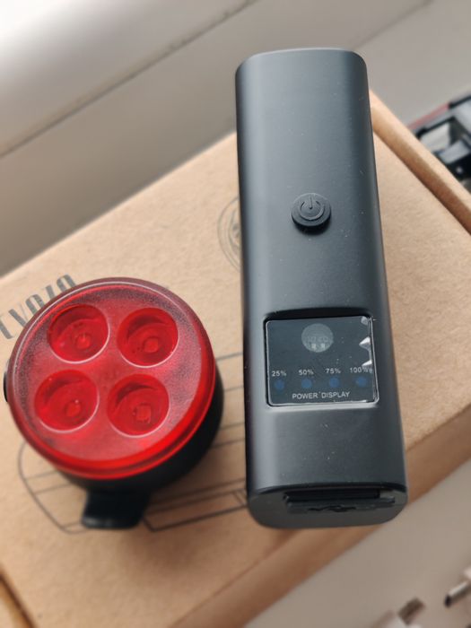 Set far led, lumini  fata / spate bicicleta cu încărcare usb