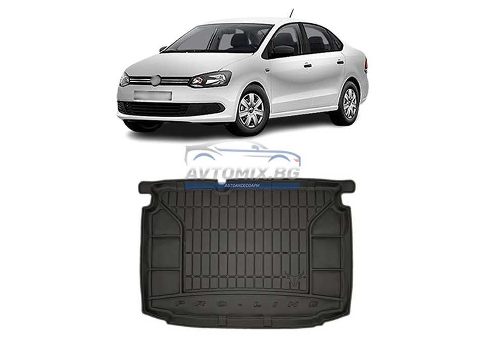 Гумена стелка за багажник VW Polo хечбек 09-17г.,долно дъно,ProLine 3D