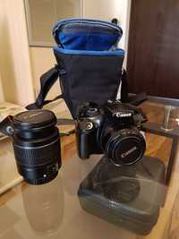 Camera Canon EOS 1100D(cu obiectiv EFS 18-55) + obiectiv 50mm f1.8 m2