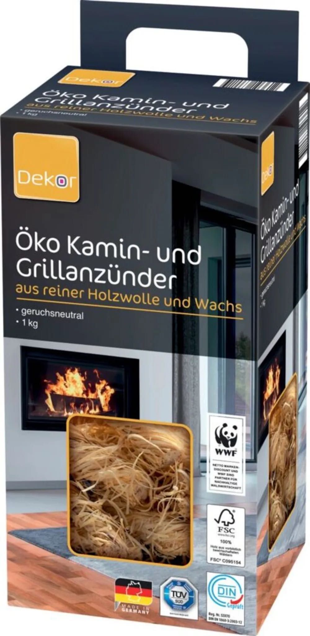 Немски разпалки за камина , печка или барбекю Декор Германия 1кг