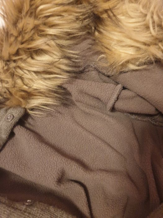 Salopeta lana groasa blanita ca si naturala