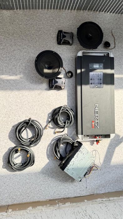 Авто акустика. Hertz hp4, Hertz 165l.5,  Pioneer 585,  Tchernovaudio