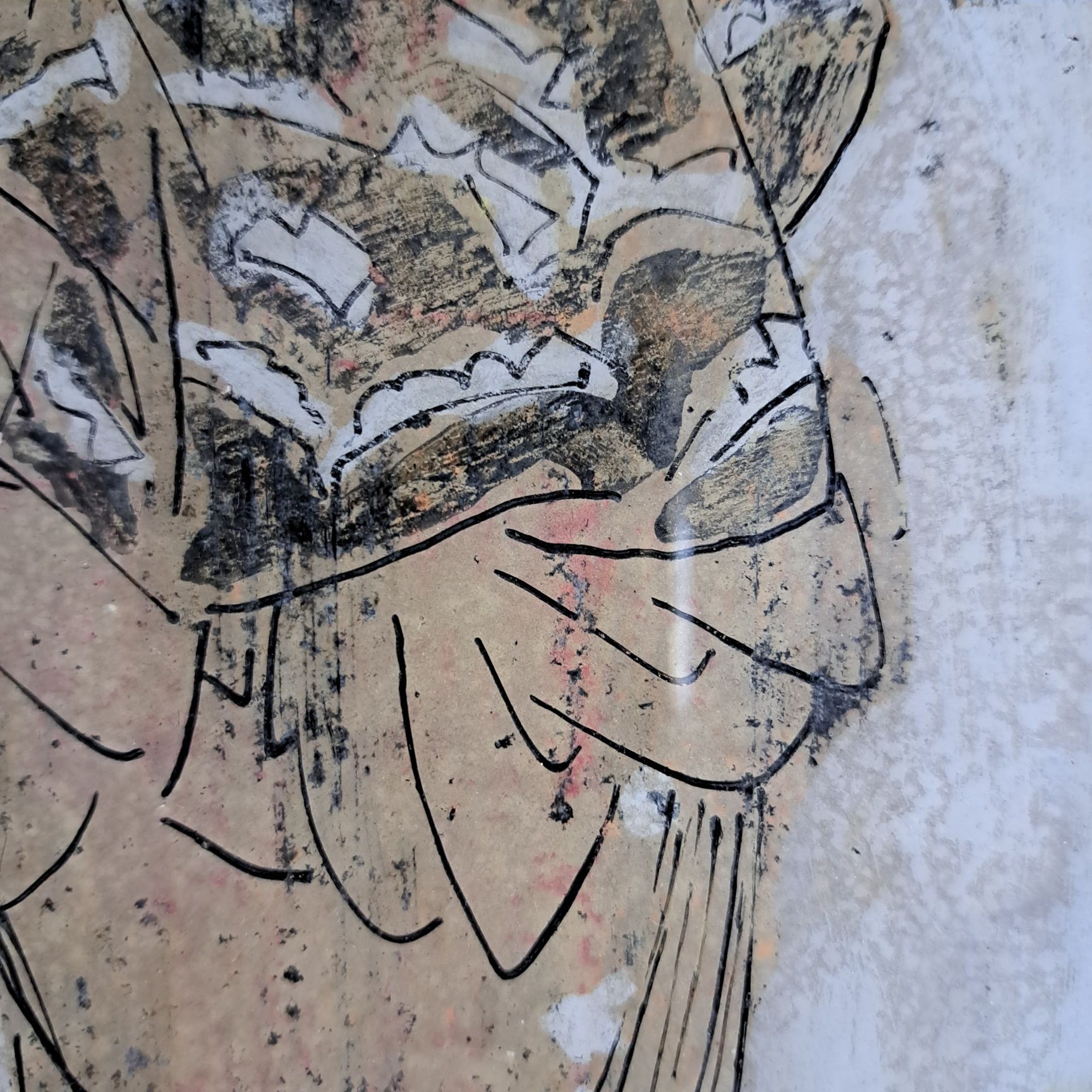 Pictură,"Gheișe", İon Lazăr (n.1960-d.2014)