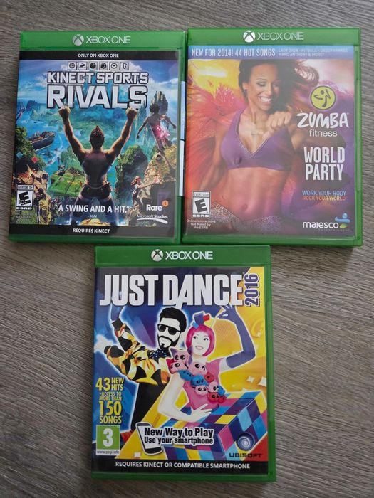 Zumba Fitness, Kinect Sports Rivals și Just Dance joc kinect Xbox One