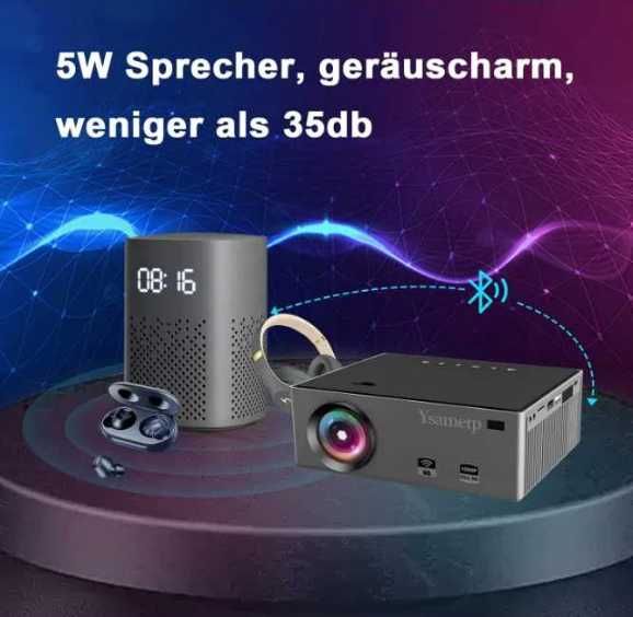 Video proiector 15000 Lumeni Ysametp M7 WiFi 1080P Full HD SMART