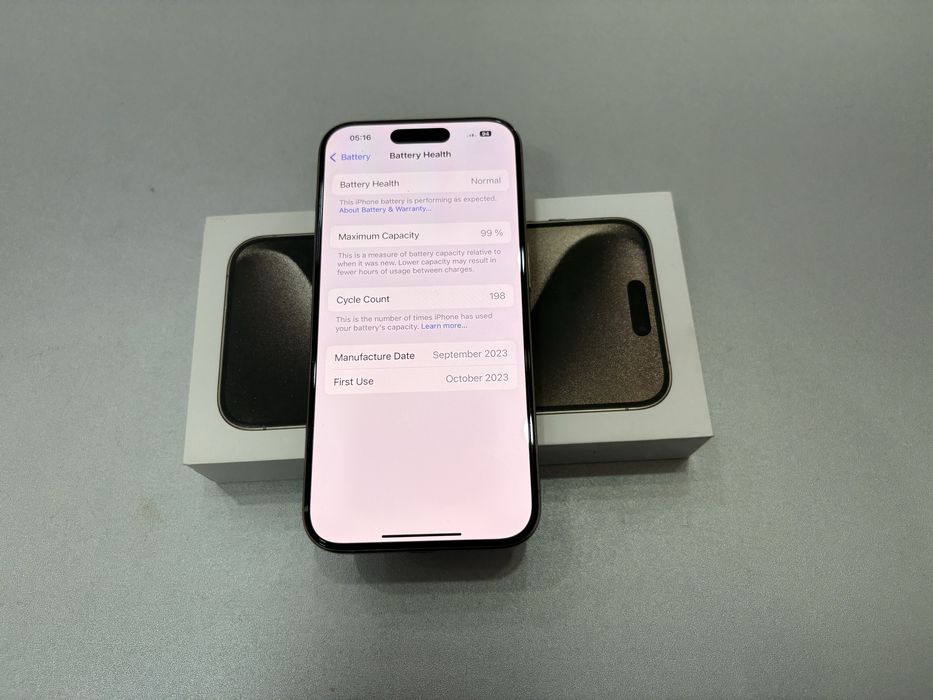 Iphone 15 Pro, 256 gb, Natural Titanium