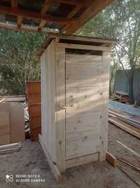 Туалет дачный уличный деревянный, бутка